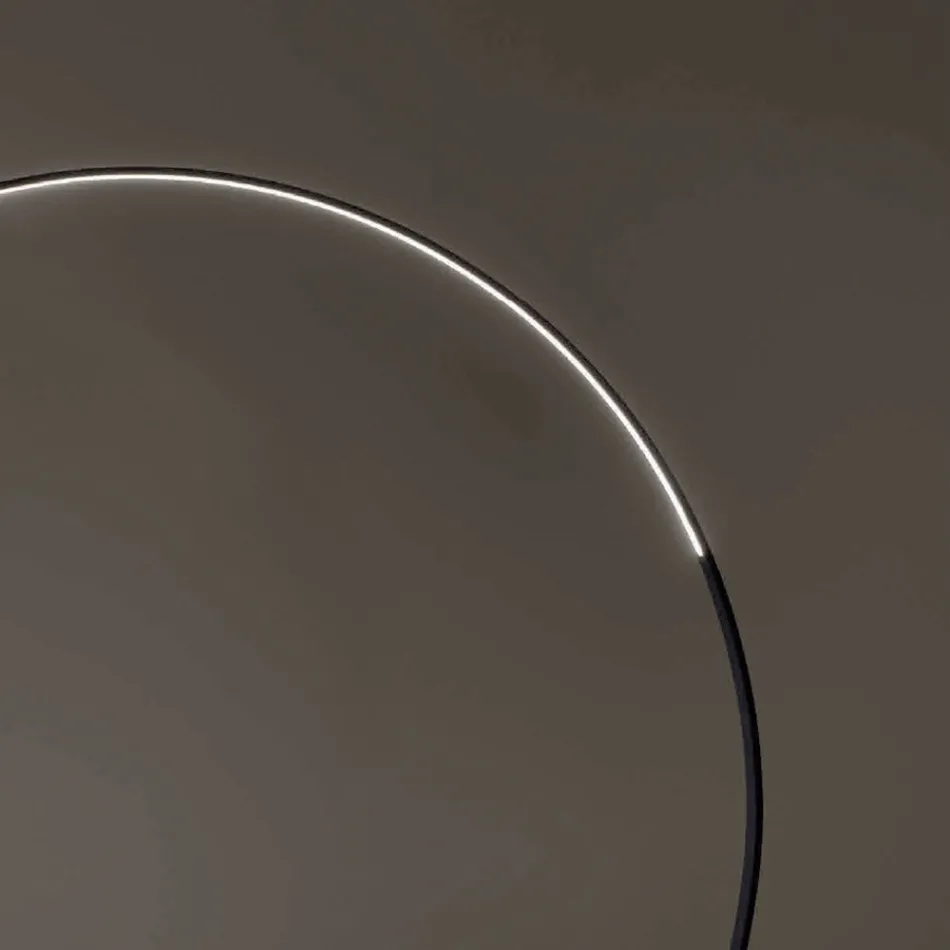 Vloerlamp van geverfd metaal met dimbaar LED-licht - Eucalyptus Viadurini