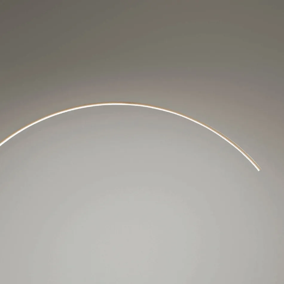 Vloerlamp van geverfd metaal met dimbaar LED-licht - Eucalyptus Viadurini