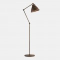 Vloerlamp in messing en ijzer met vintage stijl verbinding - Loft van Il Fanale
