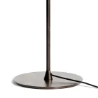 Vloerlamp in donker messing en steenglas Made in Italy - Bottega Viadurini
