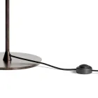 Vloerlamp in donker messing en steenglas Made in Italy - Bottega Viadurini