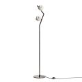 Vloerlamp in donker messing en steenglas Made in Italy - Bottega