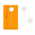 Bloem design kunststof vloerlamp voor buiten - Baby Love van Myyour Viadurini