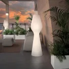 Vloerlamp in wit polyethyleen met LED Made in Italy - Reyes Viadurini