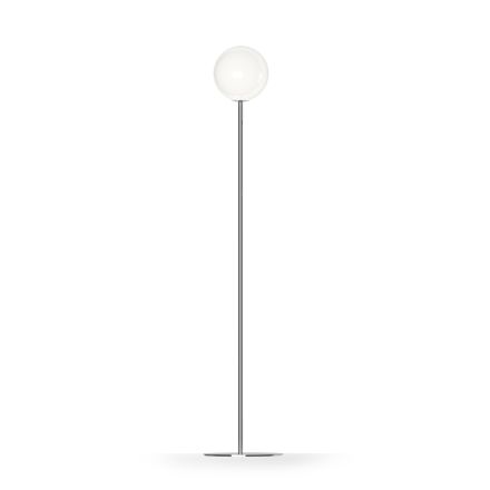 Althea vloerlamp van gepolijst of satijngeborsteld glas, gemaakt in Italië. Viadurini