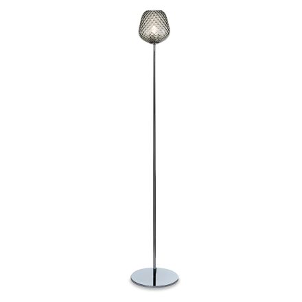 Vloerlamp van gelaagd of transparant glas, gemaakt in Italië - Elisia Viadurini