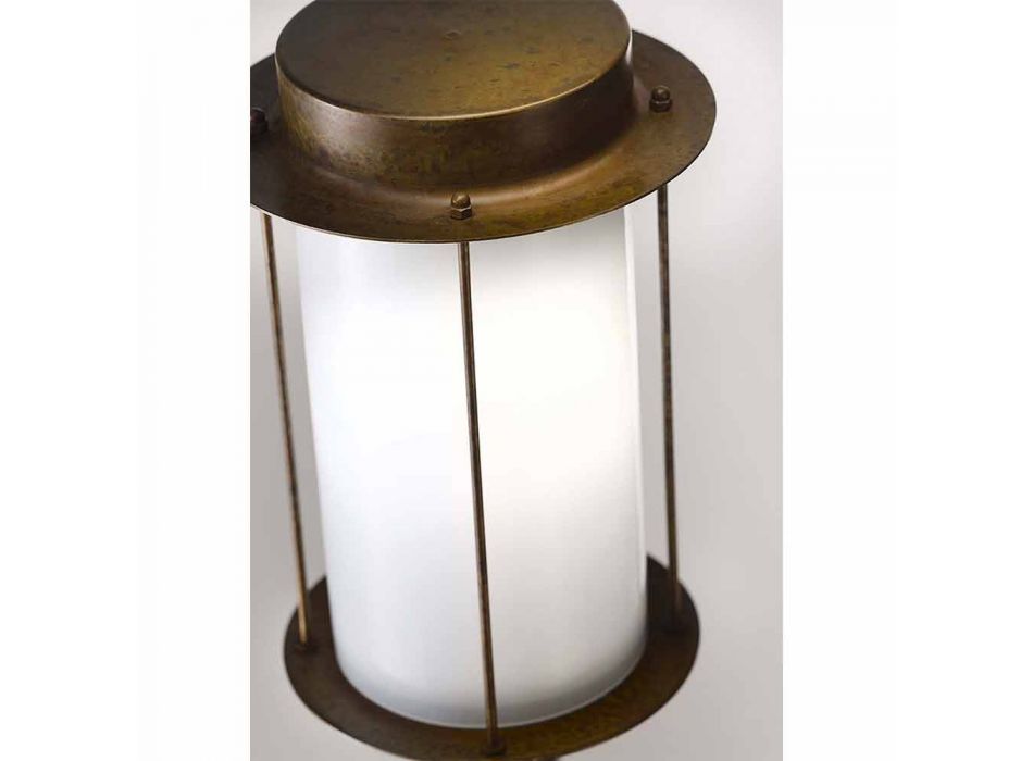 Vloerlamp Outdoor High Street Lamp in messing en glas - Loggia van Il Fanale Viadurini