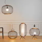 Lamp Hedendaags design geslepen stalen Ø48xh.52 cm Leira Viadurini