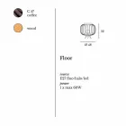 Lamp Hedendaags design geslepen stalen Ø48xh.52 cm Leira Viadurini