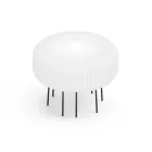 Disco buitenlamp in wit polyethyleen, gemaakt in Italië. Viadurini