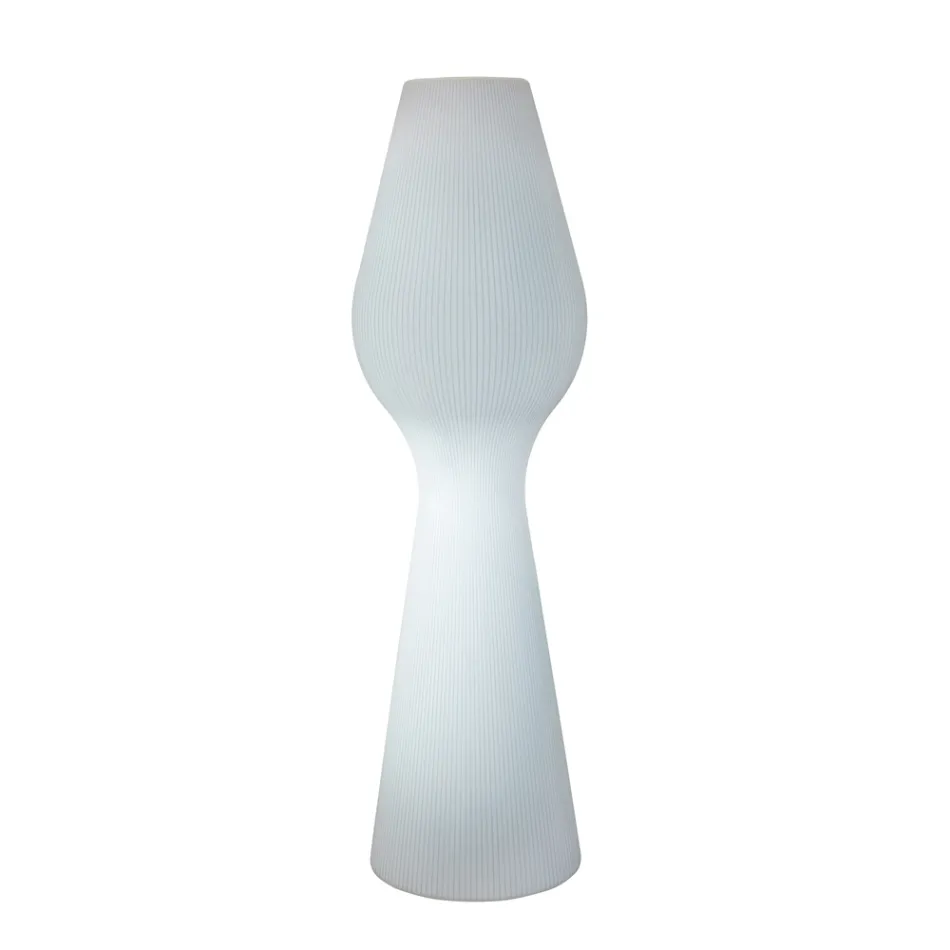 Reyes buitenvloerlamp van polyethyleen met LED-verlichting, gemaakt in Italië. Viadurini