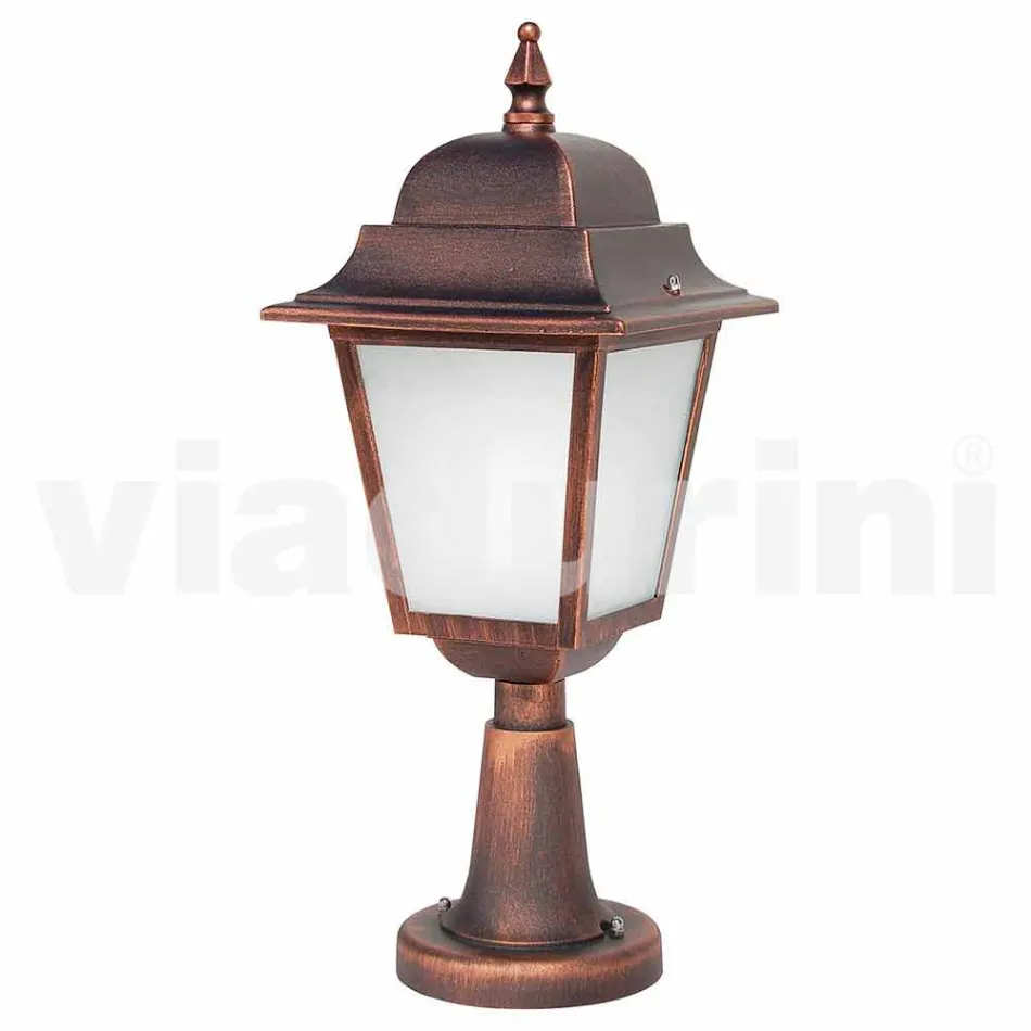 Aluminium buitenvloerlamp gemaakt in Italië, Aquilina Viadurini