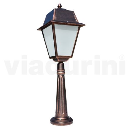 Vloerlamp voor buiten in vintage aluminium Made in Italy - Doroty Viadurini