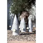 Led-vloerlamp voor buiten in modern design van wit technopolymeer - Nano Viadurini