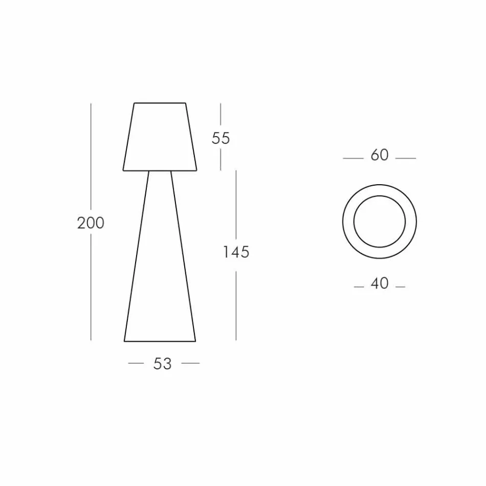 Indoor vloerlamp Slide Pivot helder wit gemaakt in Italië Viadurini