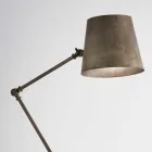Beweegbare vloer lamp industriële stijl Reporter Il Fanale Viadurini