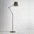 Beweegbare vloer lamp industriële stijl Reporter Il Fanale Viadurini