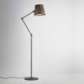 Beweegbare vloer lamp industriële stijl Reporter Il Fanale