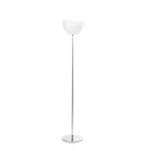 Isotta vloerlamp van wit gelaagd glas, gemaakt in Italië. Viadurini