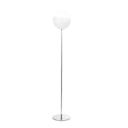 Isotta vloerlamp van wit gelaagd glas, gemaakt in Italië. Viadurini