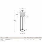 Floor lamp Tenarunga, antiek messing, 1 licht Viadurini