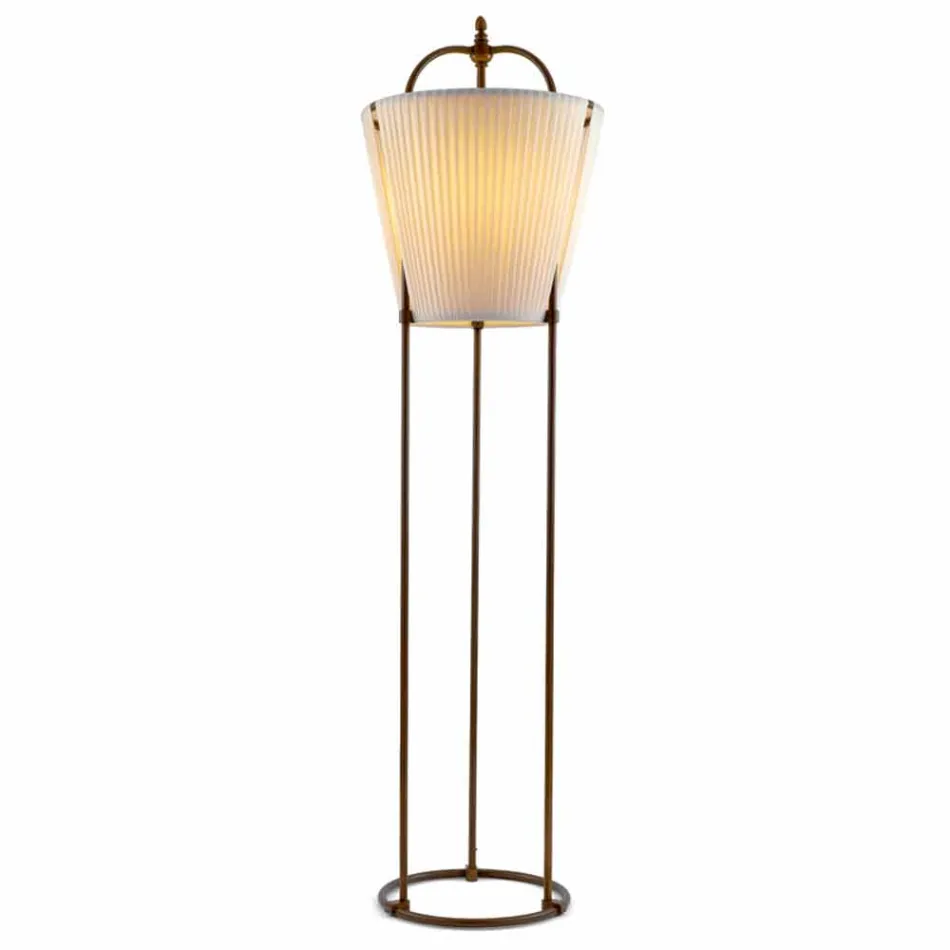 Floor lamp Tenarunga, antiek messing, 1 licht Viadurini
