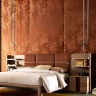 Grilli Snake made in Italy lederen en metalen designlamp Viadurini