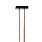 Grilli Snake made in Italy lederen en metalen designlamp Viadurini