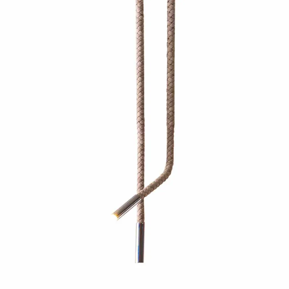 Grilli Snake made in Italy lederen en metalen designlamp Viadurini