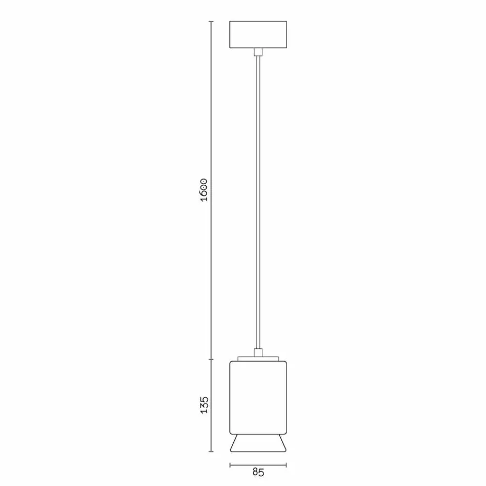 Hanglamp in gekleurd keramiek gemaakt in Italië Azië Viadurini
