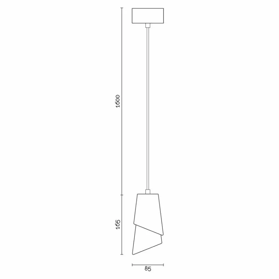 Design hanglamp in keramiek geproduceerd in Italië, Azië Viadurini