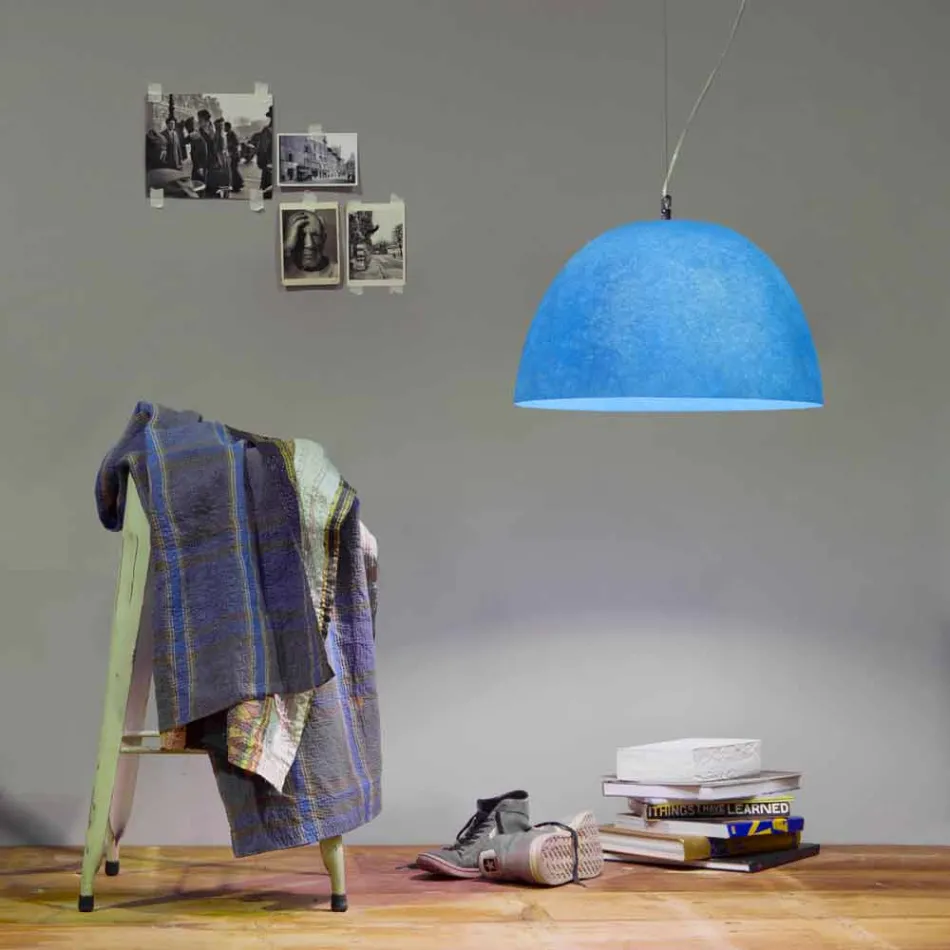 Suspension design lamp In-es.artdesign H2o Gekleurde nebulite Viadurini