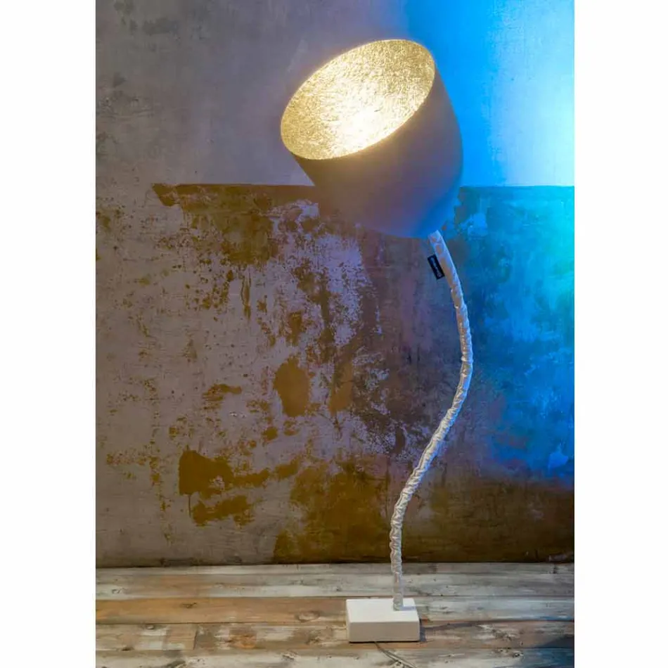 Design vloerlamp In-es.artdesign Flower Painted concrete Viadurini
