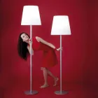 Staande lamp ontwerp Ali Baba Steel Glijbaan metaal gemaakt in Italië Viadurini