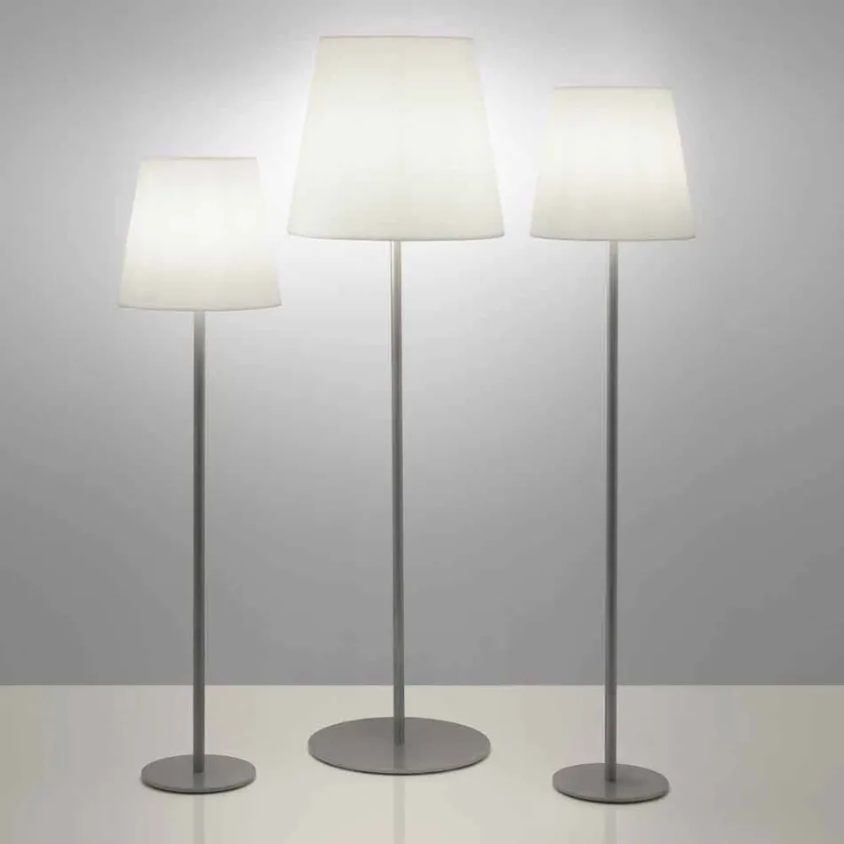 Staande lamp ontwerp Ali Baba Steel Glijbaan metaal gemaakt in Italië Viadurini