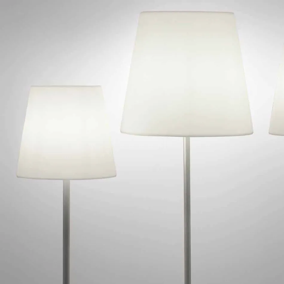 Staande lamp ontwerp Ali Baba Steel Glijbaan metaal gemaakt in Italië Viadurini