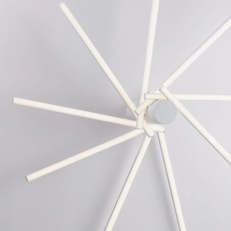 Designlamp van glas en metaal, gemaakt in Italië, voor een stijlvolle inrichting - Idra Viadurini