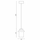 Designlamp opgehangen in rood keramiek gemaakt in Italië Azië Viadurini