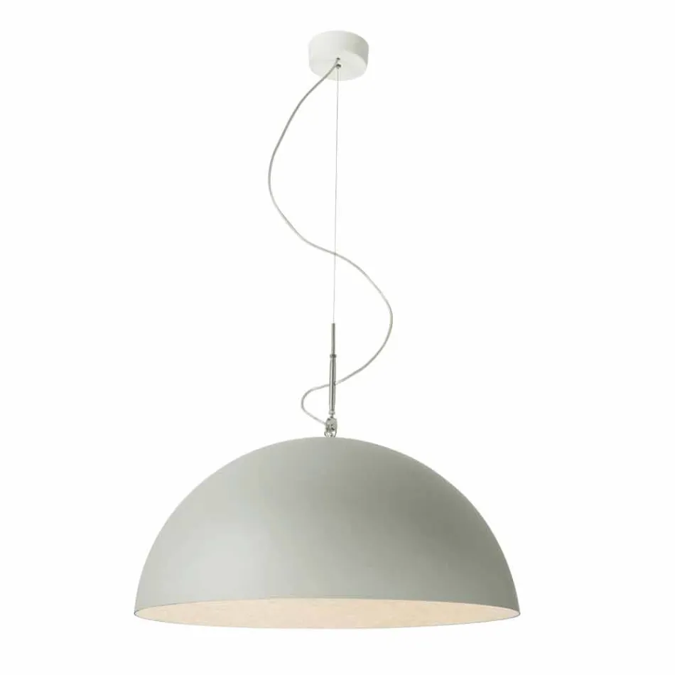 Hangende designlamp In-es.artdesign Half Moon Cement verf Viadurini