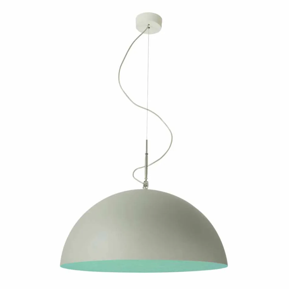 Hangende designlamp In-es.artdesign Half Moon Cement verf Viadurini
