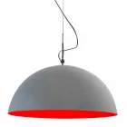 Hangende designlamp In-es.artdesign Half Moon Cement verf Viadurini