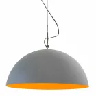 Hangende designlamp In-es.artdesign Half Moon Cement verf Viadurini
