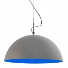 Hangende designlamp In-es.artdesign Half Moon Cement verf Viadurini