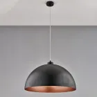 Elegante lamp van glas en metaal, gemaakt in Italië, voor verfijnde interieurs - Deneb Viadurini