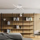 Elegante lamp van glas en metaal, gemaakt in Italië, voor verfijnde interieurs - Idra Viadurini