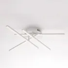 Elegante lamp van glas en metaal, gemaakt in Italië, voor verfijnde interieurs - Idra Viadurini