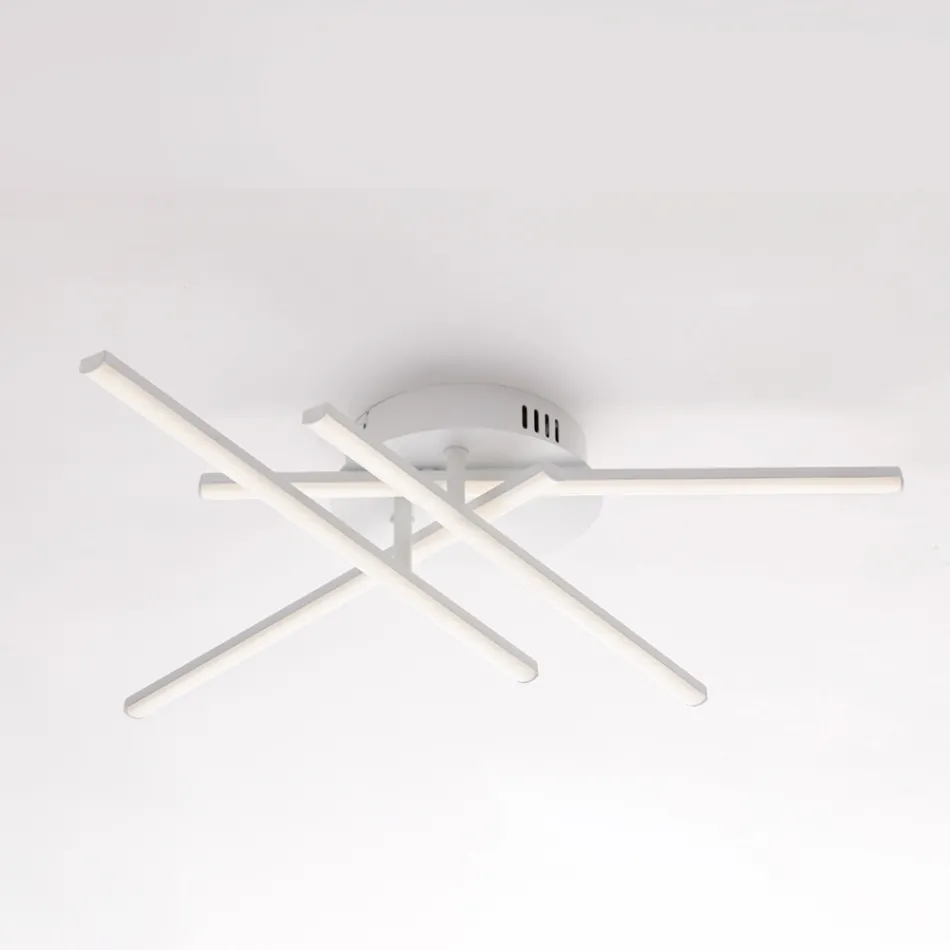 Elegante lamp van glas en metaal, gemaakt in Italië, voor verfijnde interieurs - Idra Viadurini