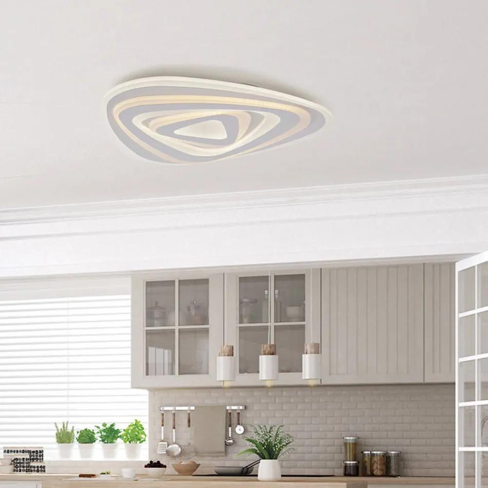 Elegante lamp van glas en metaal, gemaakt in Italië, voor verfijnde interieurs - Rigel Viadurini