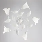 Elegante lamp van glas en metaal, gemaakt in Italië, voor verfijnde interieurs – Sirio Viadurini