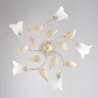 Elegante lamp van glas en metaal, gemaakt in Italië, voor verfijnde interieurs – Sirio Viadurini